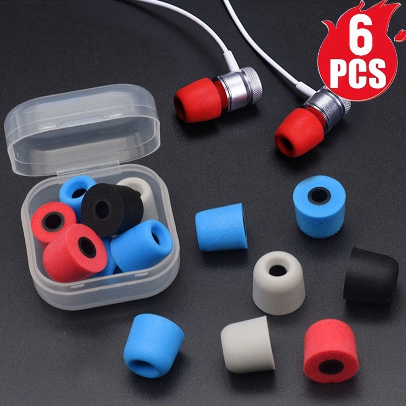 1-6 par miękkie słuchawki dous – Earphone Foam Tip recenzja i cena